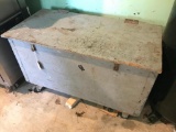 Large, Home Made Tool Box on Wheels, It is 3' Wide, 2' Tall and 18' Deep