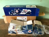 Mobil Car Carrier, Die Cast Truck With Corvette, Approx. 14