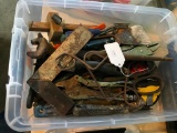 Plastic Tote of Tools As Pictured