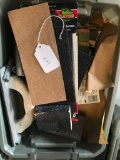 Tote of Dry Wall Sand Paper and Handle