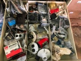 Contents of Metal Cabinet Drawer of Electrical Items