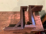 Group of Home Made, Heavy Duty Shelving Brackets
