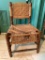 Antique Wicker and Wood Chair