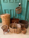 Group of 7 Vintage Baskets as Pictured