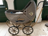 Antique, Wicker Baby Carriage