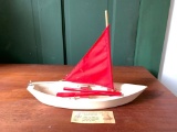 Hand Made Wooden Boat, Made by Cole's Woodcraft, New Castle Main