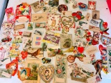 Group of Vintage and Antique Valentines as Pictured