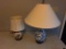 One Chinese Blue and White Porcelain and an Oriental Style Lamp