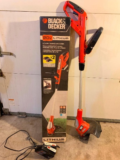 Black N Decker, Volt Weed Eater with Two Batteries and It Works!