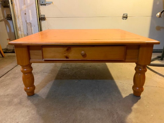 Wood Coffee Table, 16" Tall and the Top is 3' Square