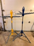 Pair of Plastic Clothing Racks as Pictured