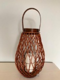 Handing Basket with Electric Candle, Battery Power, 23