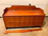Wood Toy Box/Chest with Front Board Coming Off
