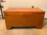Nice Vintage Trunk with Brass Accents