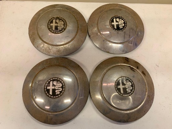 Set of Four Alfa Romeo Hub Caps, 10" -Diameter