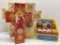 Religious Lot, With Cross Gift Boxes and Children's Prayer Cubes, Large Cross is 12 inches Tall