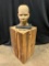 Wonderful, Vintage Limestone Bust of Young Male on Slate Stand, by Renowned Artist Elizabeth Hertz,