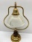 Brass and Glass Lamp, 17 inches Tall