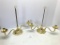 Pair of Baldwin Adjustable Brass Candlesticks, 15 inches Tall