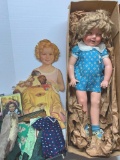 Vintage, Composition, Shirley Temple Doll, Paper Doll and Clothing