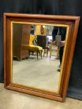 Small Wood Framed Mirror