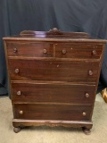 Antique Wood Chester Drawers in Rough Condition