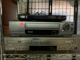 Sony DVD Player, Emerson VHS, Samsung VHS/DVD