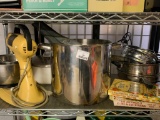 Kitchen Lot, Crock Pot, Cook Books, Sunbeam Mixer, and More! As Pictured