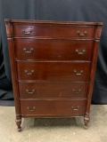 Tall J.B. Van Sciver Company Mahogany Chest of Drawers