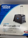 Office Depot File Cart With Lid Never Used