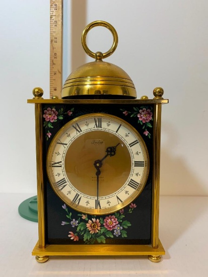 Imhof Swiss Made Windup Clock Hand Painted Number #71- 982. This Item is 10.5" Tall