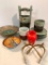 Group of Porcelain and Brass Oriential Accented Items