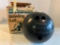 Branswick Black Diamond Bowling Bowl, With Orginal Box, Engraved JWJ, Believed to be 13-15 Pounds