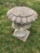 Sea Horse Bird Bath, Concrete, As Pictured, Top Upside Down, It Has Been Outside and Has Some Wear