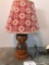 Vintage, Wood Japanese Figural Lamp, 13 Inches Tall