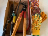 Garden Lot, Gloves New, and Garden Tools