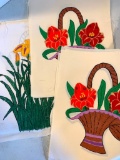 Wax Painted Squares for Quilting