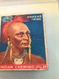 Indian Gum Card, No. 3, Chief of Konzas Tribe