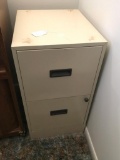 Two Drawer Metal File Cabinet, 28 inches tall