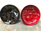 Vintage Plastic Florida and Las Vegas Bowls