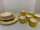 Set of Vintage Everyday Dishes, 16 Pieces, No Dinner Plates, Little Chipping, No Marks