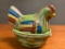 Southwest Style Pottery Hen on Nest. This Item is 4.5