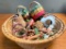 Handmade Papago Style Basket with Misc. Items