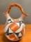 Polychrome Wedding Vase from Acoma New Mexico. The Handle has been Broken and Re-glued - As Pictured