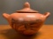 Larger, Southwest Style Pottery, Lidded, Double Handle Vessel, 8