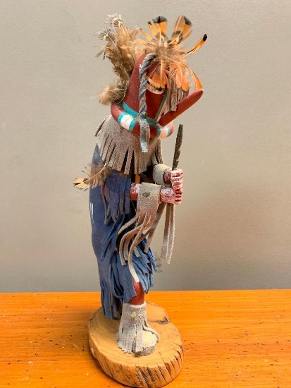 Hand Made, Kachina Signed on the Bottom (Hard to Read), 12" Tall