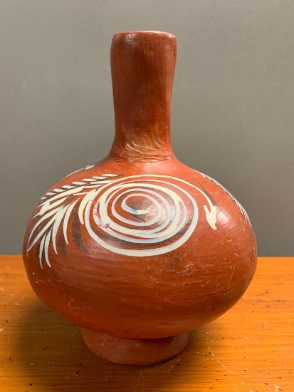 Unsigned Piece of Southwest Style, Redware Pottery, 10" Tall