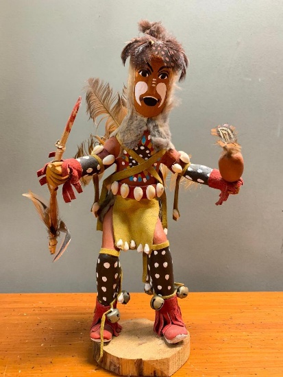 16" Tall, Protections Kachina by G. Parkatt, Signed on the Bottom