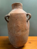 Large Southwest Style Pottery Vase with Three Handles. This Item is 15