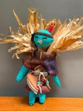 Mud Head Kachina with Mini Corncobs. This Item is Approx. 11